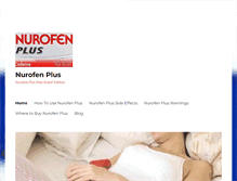 Tablet Screenshot of nurofen-plus.com